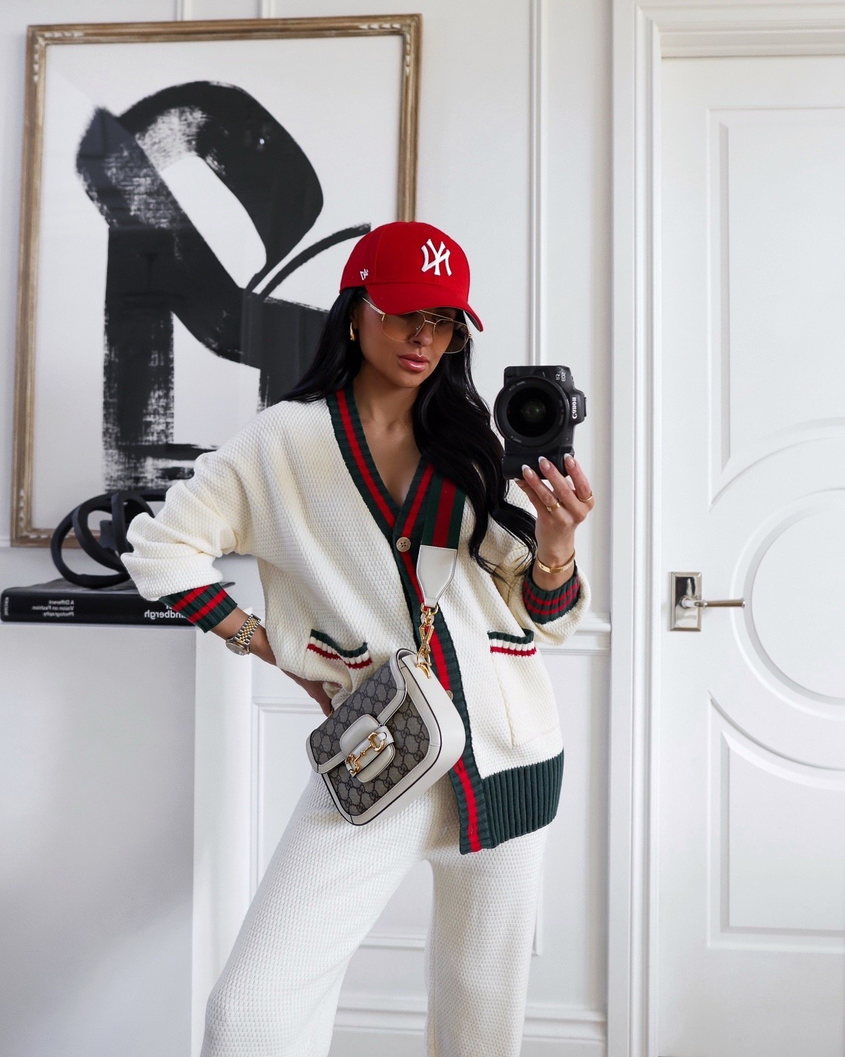 Luxe look for less. This Gucci inspired cardigan gives major designer energy without the designer price tag. Polished, timeless, and effortlessly chic! it instantly elevates denim, trousers, or even a simple tee. The perfect statement knit for that classic, old-money aesthetic on a budget.

miamiamine Gucci inspired cardigan Amazon fashion find luxe look for less designer inspired style chic knitwear elevated basics classic feminine style affordable luxury outfit polished everyday look capsule wardrobe staple

#LTKOver40 #LTKootd #LTKPetite