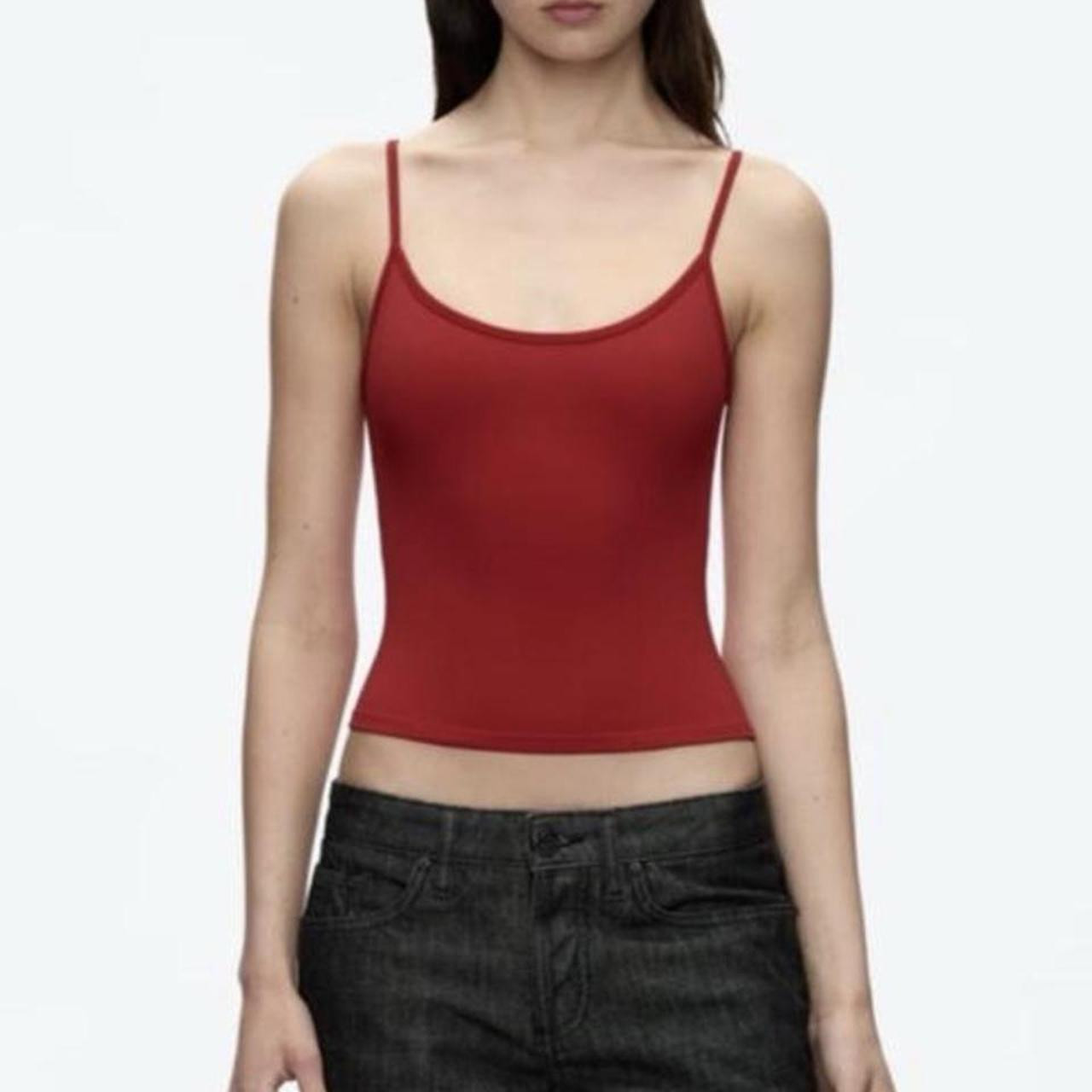 Tank air 
Cherry red studio cami top
Basically new... | Depop US