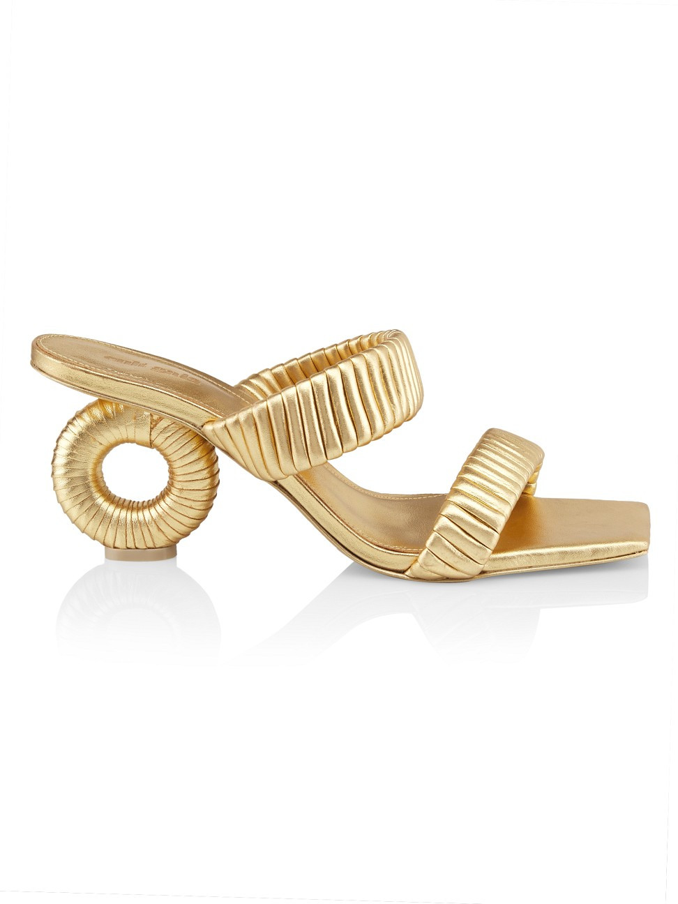 Women's Valence 75MM Metallic Leather Sandals - Gold - Size 6.5 - Gold - Size 6.5 | Saks Fifth Avenue