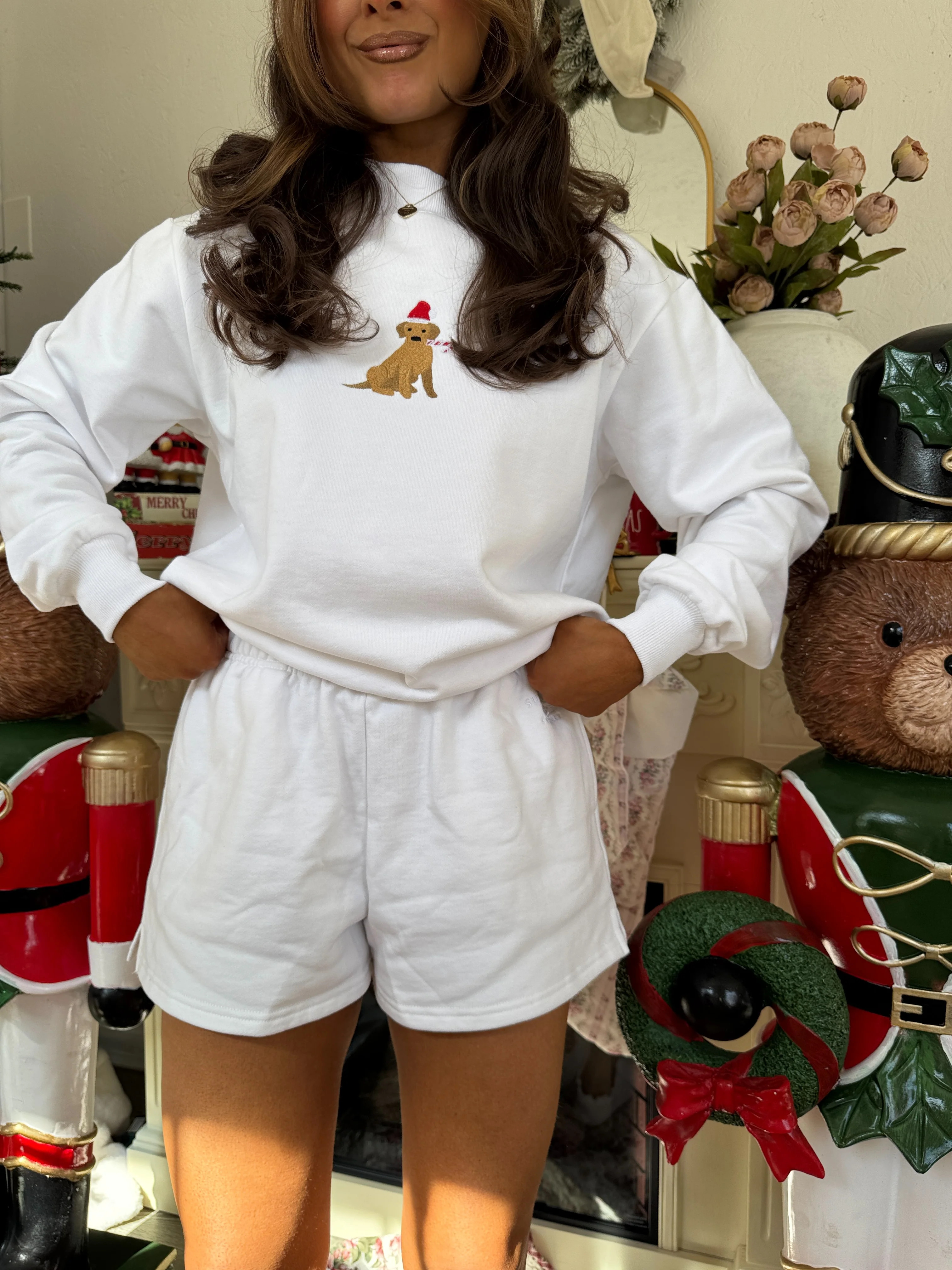 Snow Angel Sweatshorts 100% cotton | Shop Your Darling Style