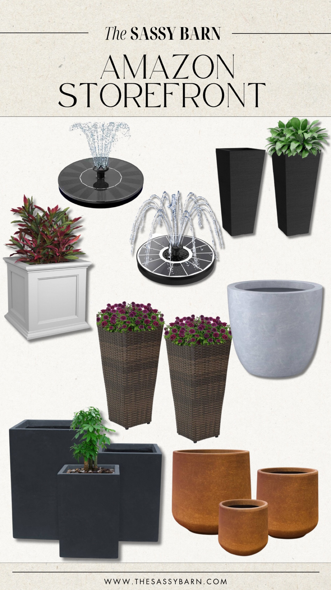 Outdoor Planters & Solar Fountains on Sale at Amazon! 

#LTKSummerSales #LTKSaleAlert #LTKSeasonal