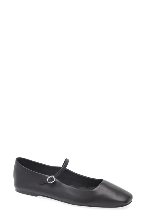Steve Madden Maple Mary Jane Flat in Black at Nordstrom, Size 9.5 | Nordstrom