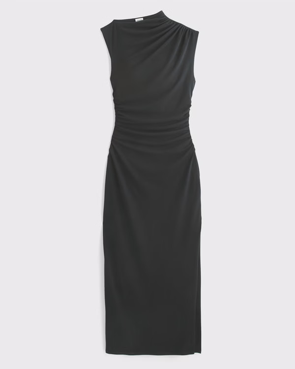 Mockneck Knit Midi Dress | Abercrombie & Fitch (UK)