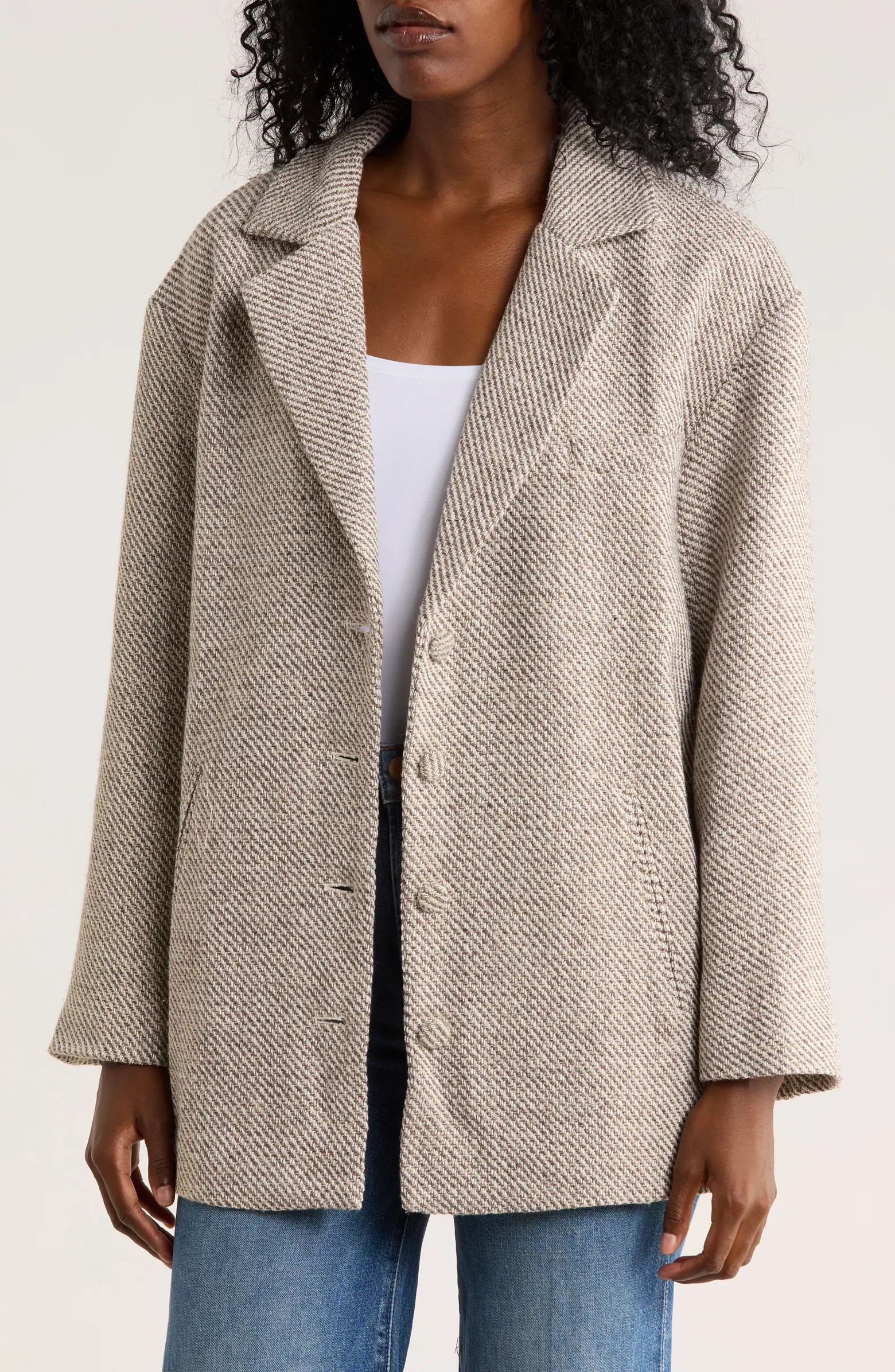 JACQUIE THE LABEL Gordes Oversize Tweed Blazer | Nordstromrack | Nordstrom Rack
