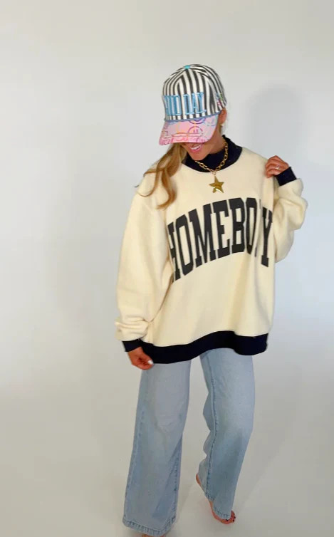 Homebody Reversible Mock Sweatshirt | The Collection Texas