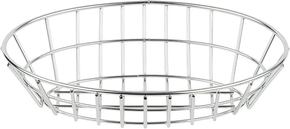 G.E.T. 4-82144 Stainless Steel Oval Metal Wire Basket Stainless Steel Wire Baskets Collection | Amazon (US)