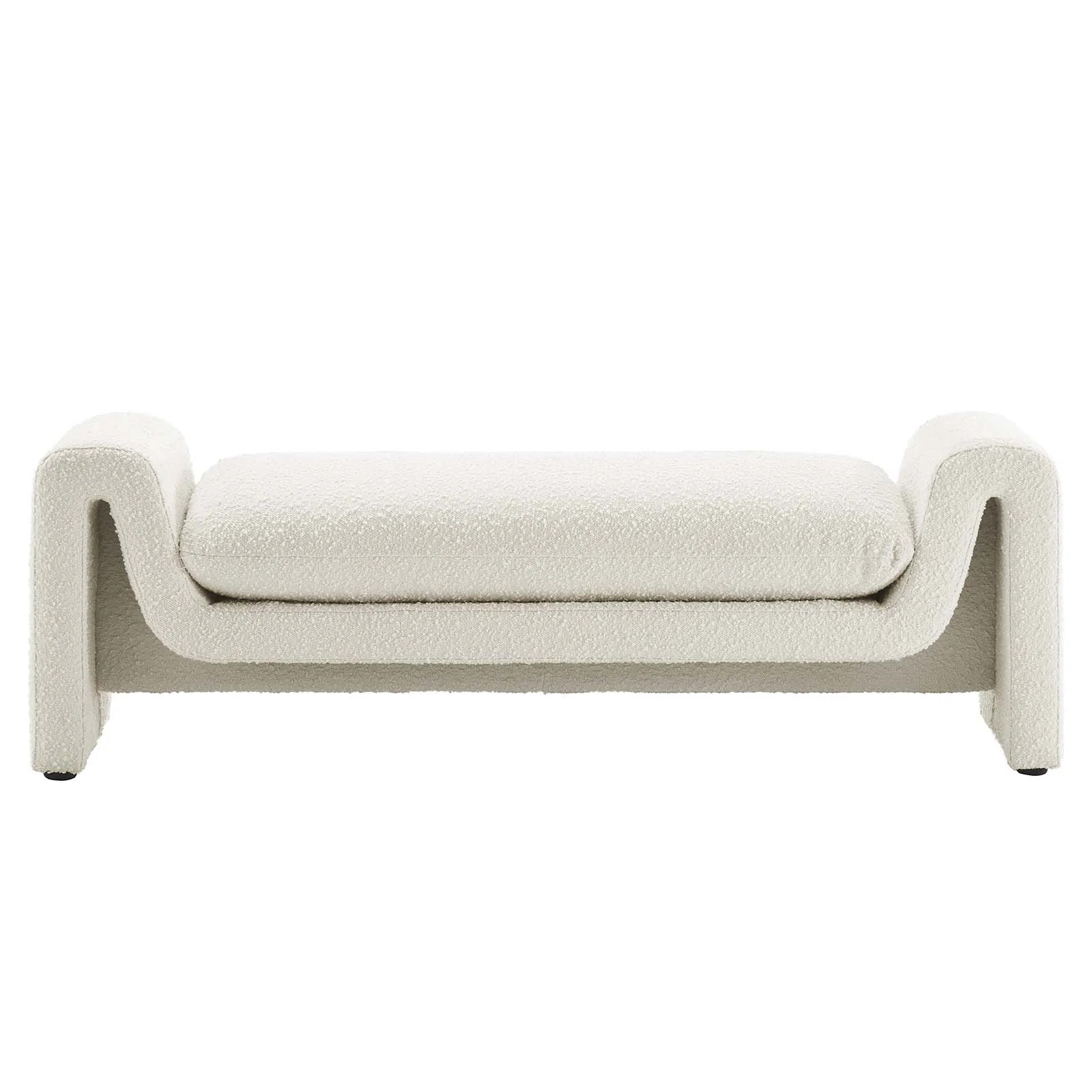Modway Waverly Boucle Fabric Bench | Wayfair North America