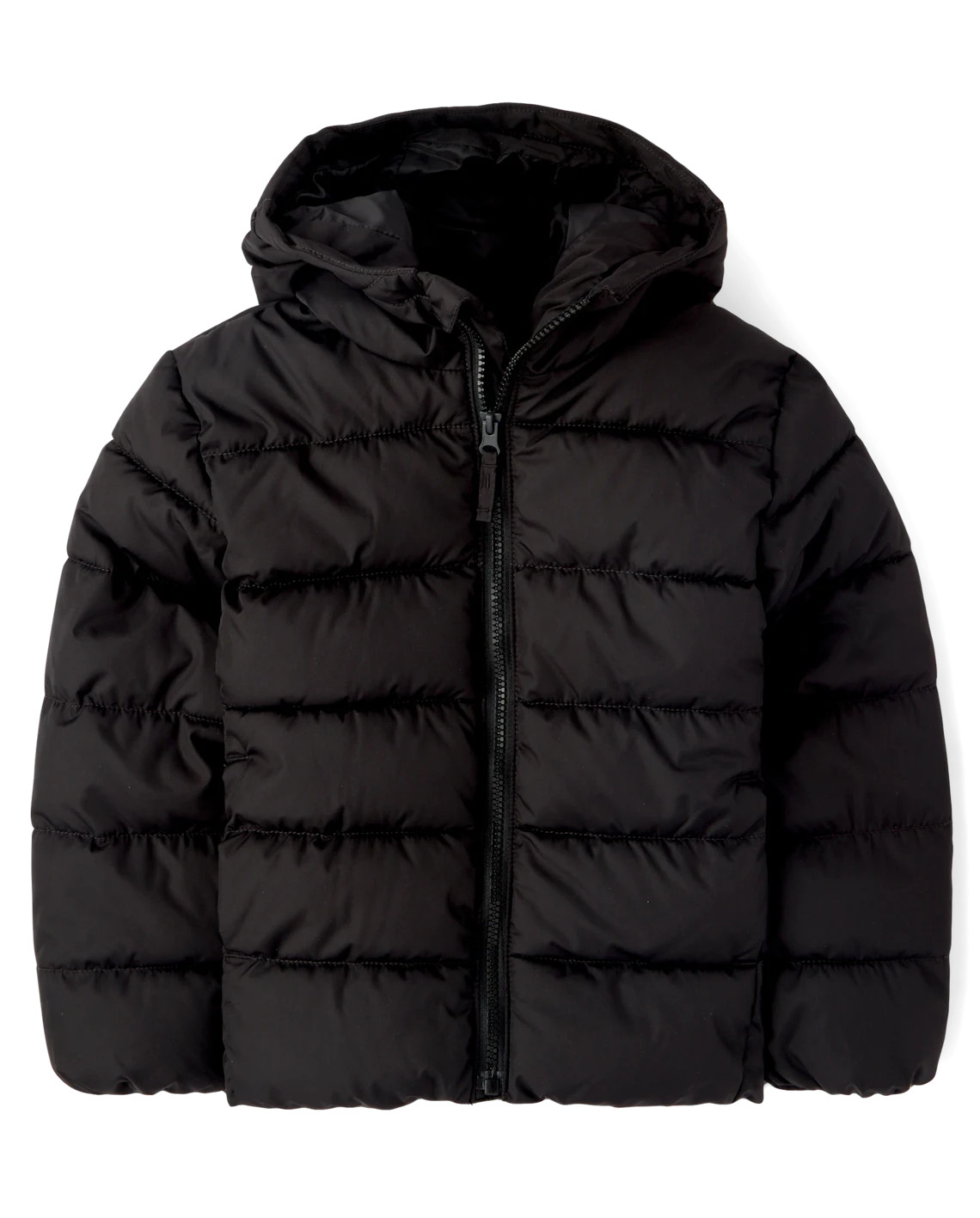 Boys Hooded Puffer Jacket - black | The Children's Place