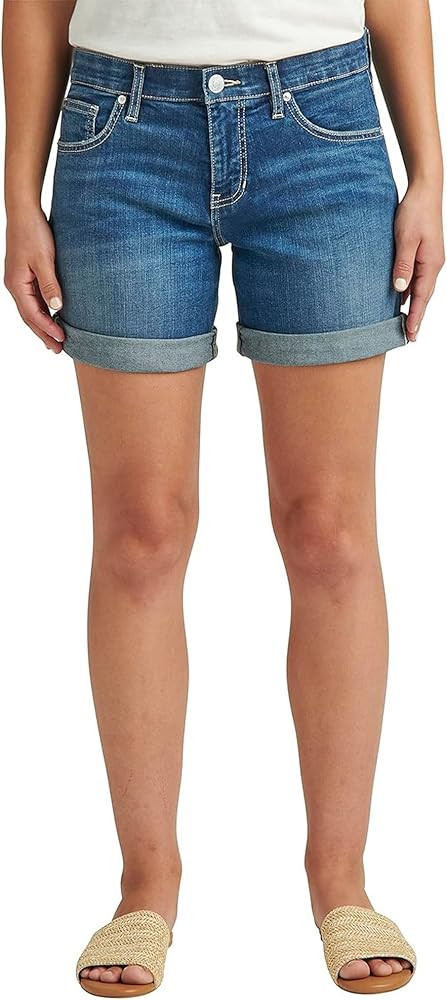 Jag Jeans Women's Alex Mid Rise Boyfriend Short | Amazon (US)