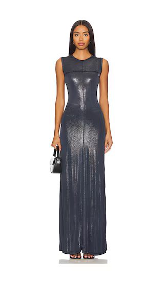 D-vety Dress in Metallic Grey | Revolve Clothing (Global)