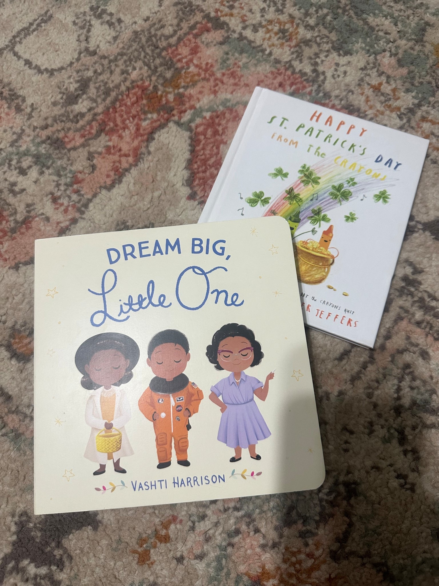 Wyatt’s bedtime reads for St. Patrick’s Day & Women’s History Month! 