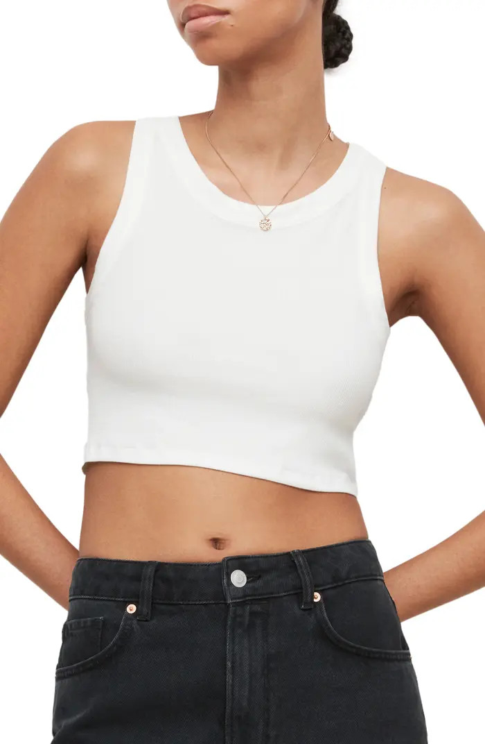 AllSaints Rina Stretch Crop Tank | Nordstrom | Nordstrom
