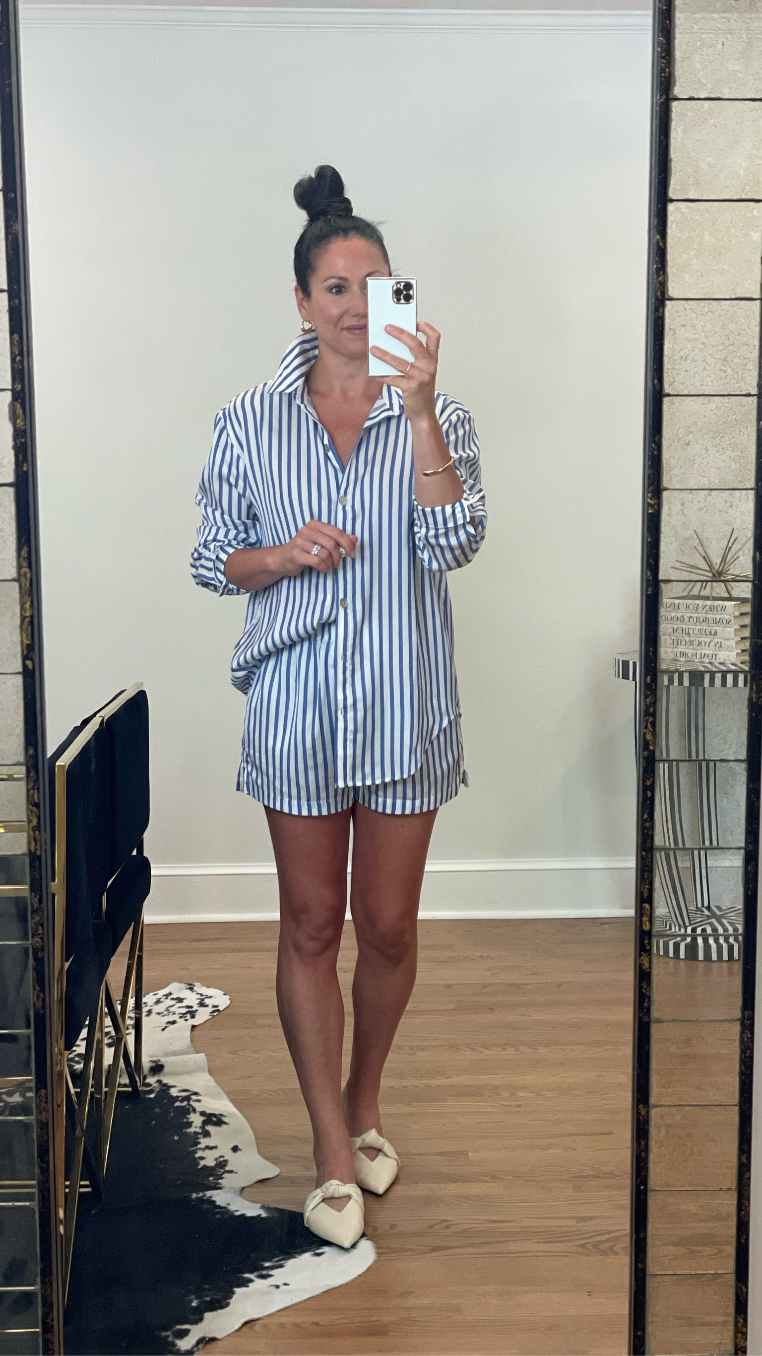 Cute matching stripe set - also styled the shorts w a white blazer and button down to take it up a notch! 

#LTKStyleTip #LTKFindsUnder100