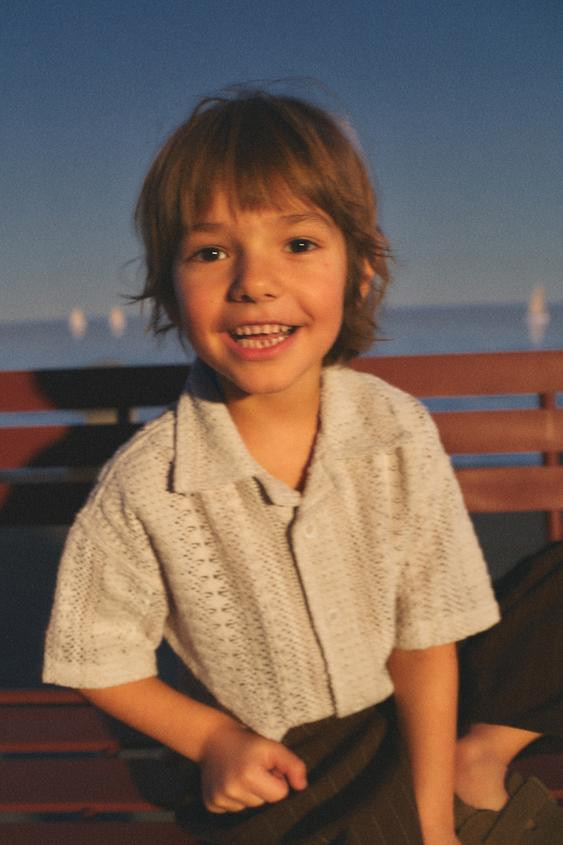 CROCHET KNIT SHIRT | Zara US