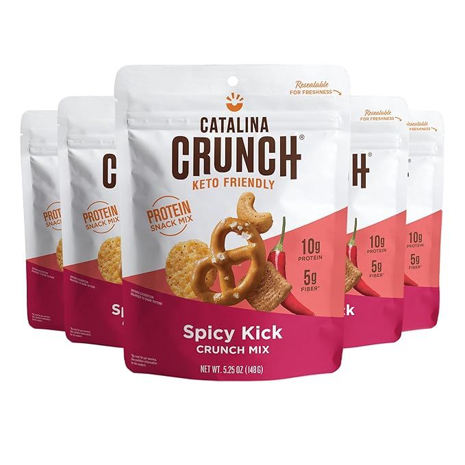 Catalina Crunch Mix Spicy Kick Protein Snack Mix | Low Carb, Protein Snacks, Keto Friendly, Pack ... | Amazon (US)