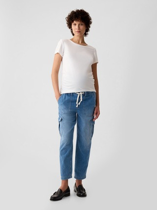 Maternity Full Panel Cargo Easy Jeans | Gap (US)