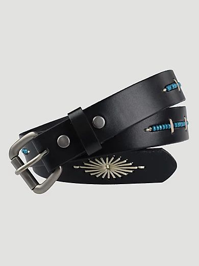 Women's Southwestern Beaded Belt in Black | Wrangler