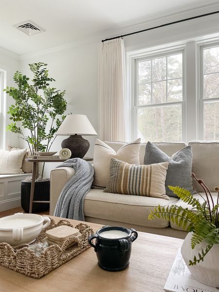 Coastal living room, sectional sofa, throw pillows, spring home decor, throw blankets 

#LTKhome #LTKstyletip #LTKSeasonal