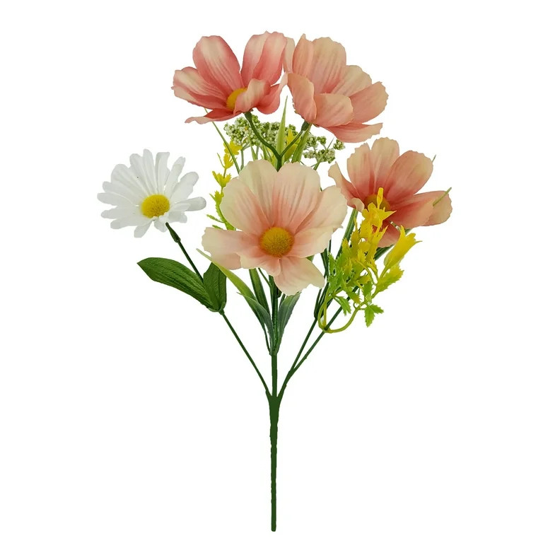 Mainstays 13.5" Indoor Artificial Cosmos Floral Mix Pick, Pink Color. - Walmart.com | Walmart (US)