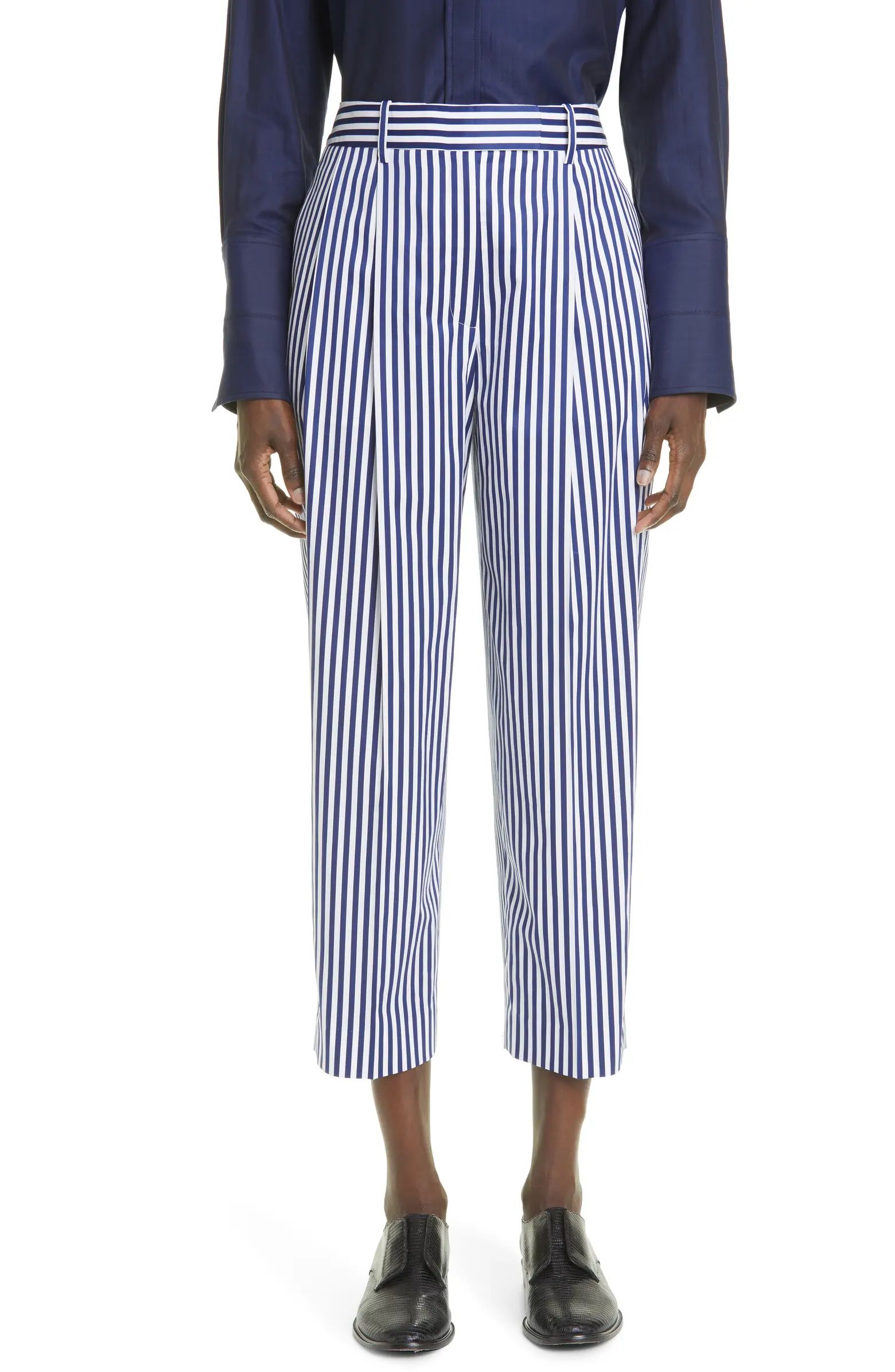 Quinn Stripe Crop Trousers | Nordstrom
