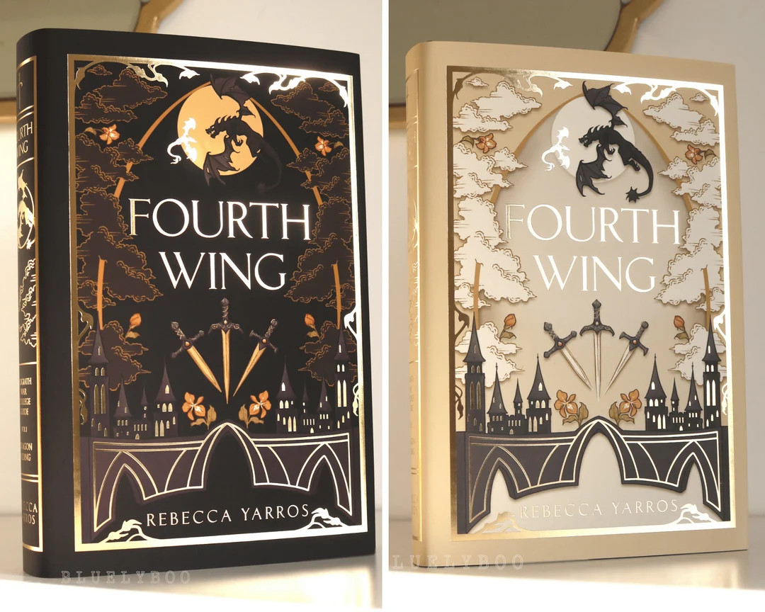 Fourth Wing Dust Jacket Officially Licensed Book Cover Bookish - Etsy | Etsy (US)