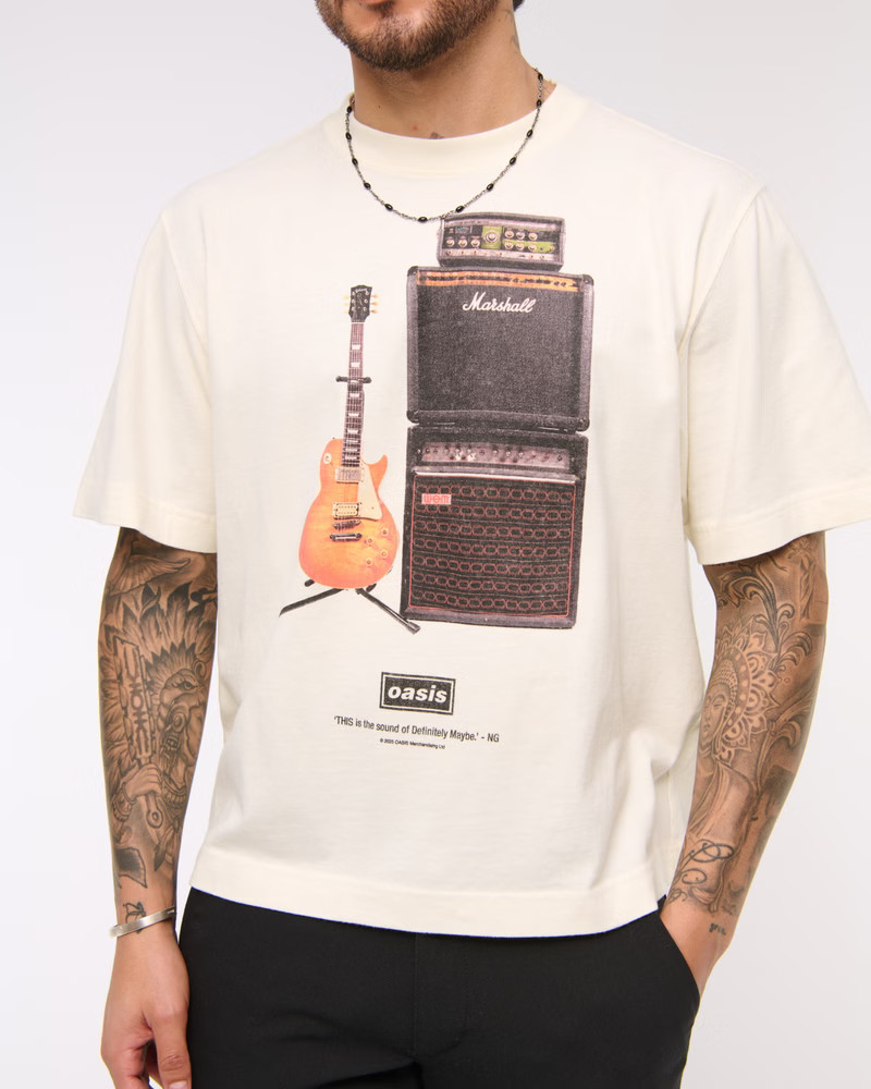 Men's Cropped Post Malone Graphic Tee | Men's Tops | Abercrombie.com | Abercrombie & Fitch (US)