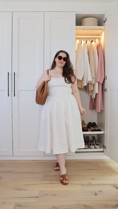 Plus size white spring/summer dress outfit inspo 🤍

Sizing: dress in size 14 / XXL in anti thigh chafing short / 3X in robe / lip shade is Rosewood

#LTKplussize #LTKSeasonal #LTKstyletip