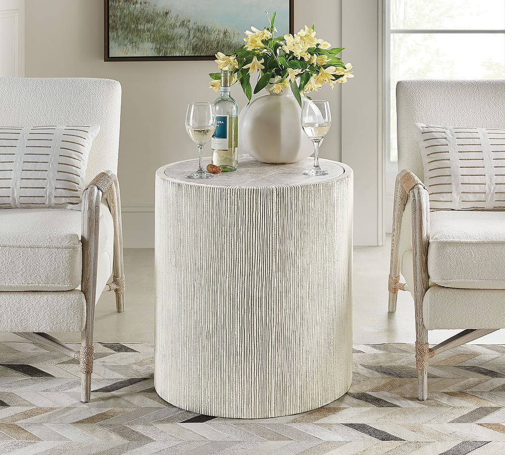Delvy Round Side Table | Pottery Barn (US)