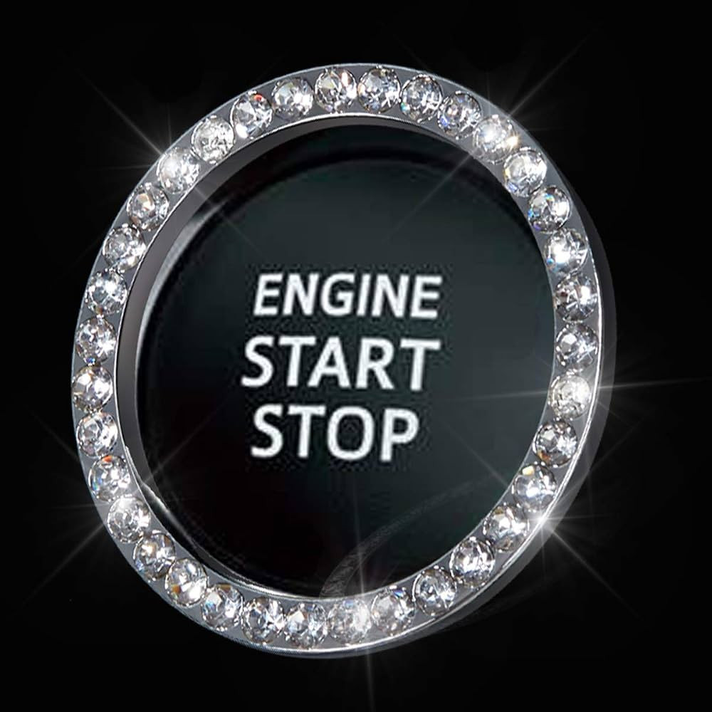Bling Car Crystal Rhinestone Ring Emblem Sticker, Car Interior Decoration, Bling Car Accessories ... | Amazon (US)