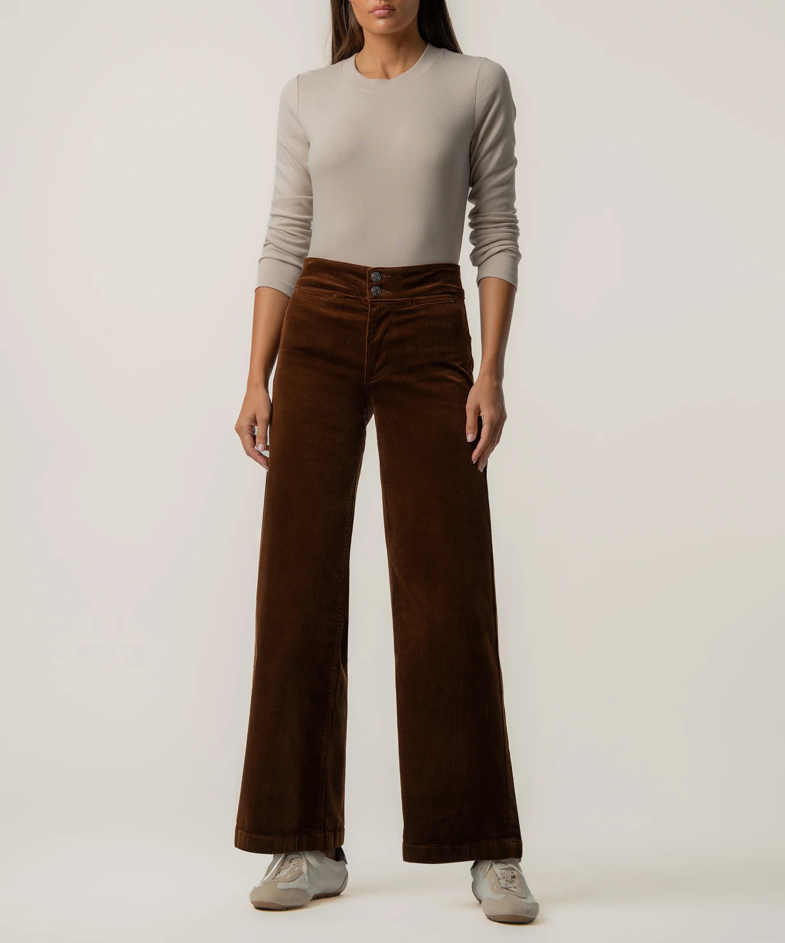 Meg Corduroy Wide Leg, Petite in Nutmeg - Kut from the Kloth | Kut From Kloth
