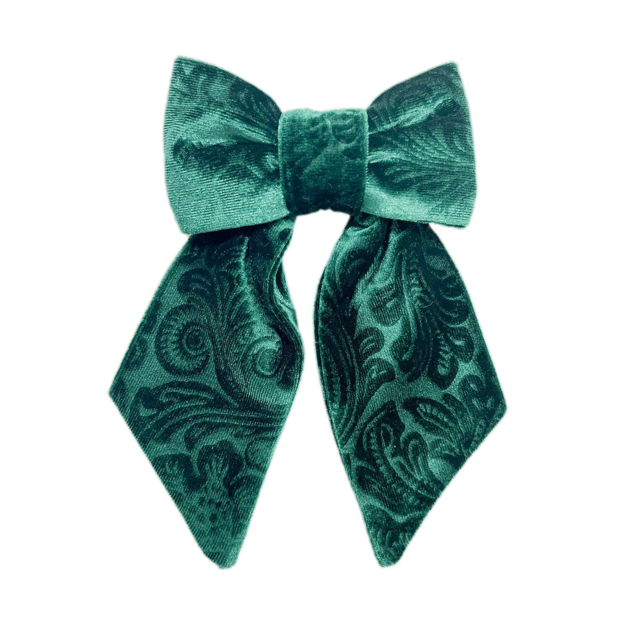 Everly Velour Hair Bow | petite maison kids