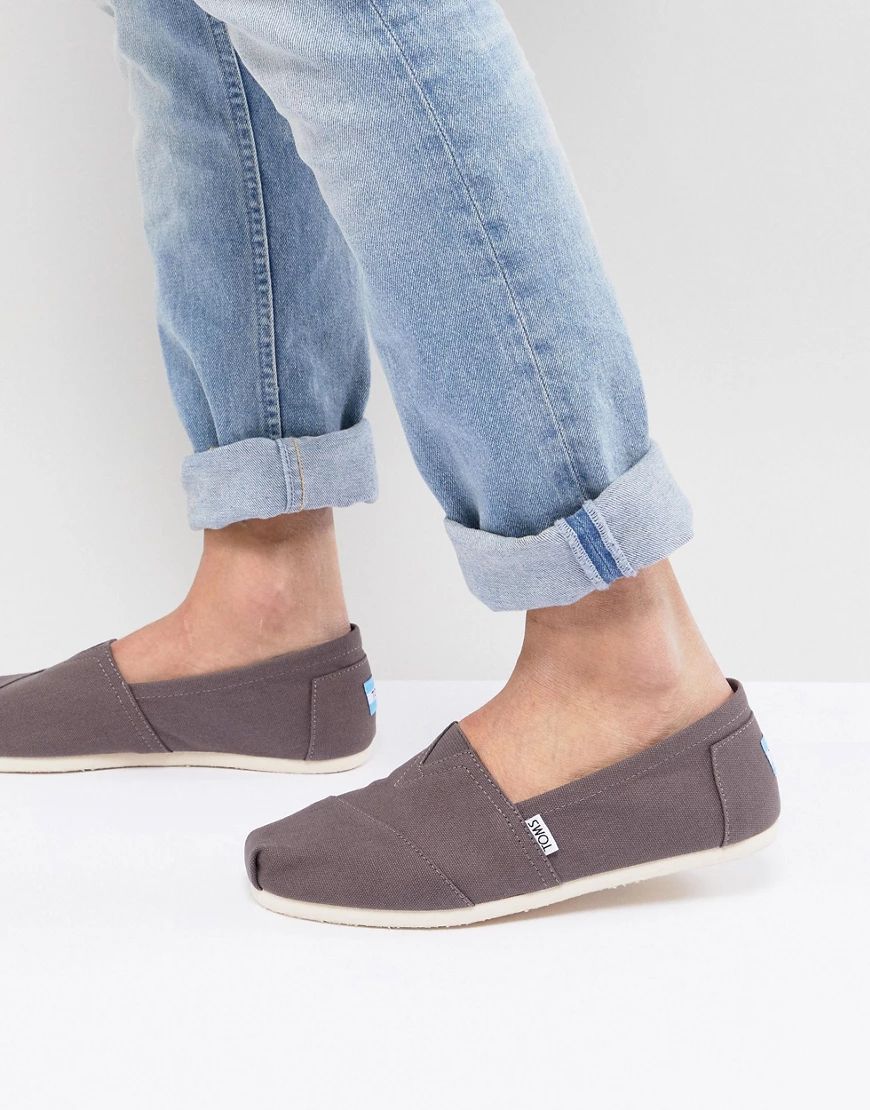 Toms classic espadrilles in GRAY canvas | ASOS (Global)