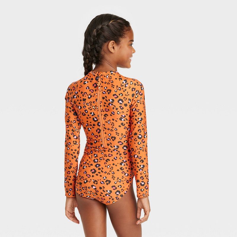 Girls' Spots of fun Long Sleeve One Piece Rash Guard Swimsuit - Cat & Jack™️ | Target