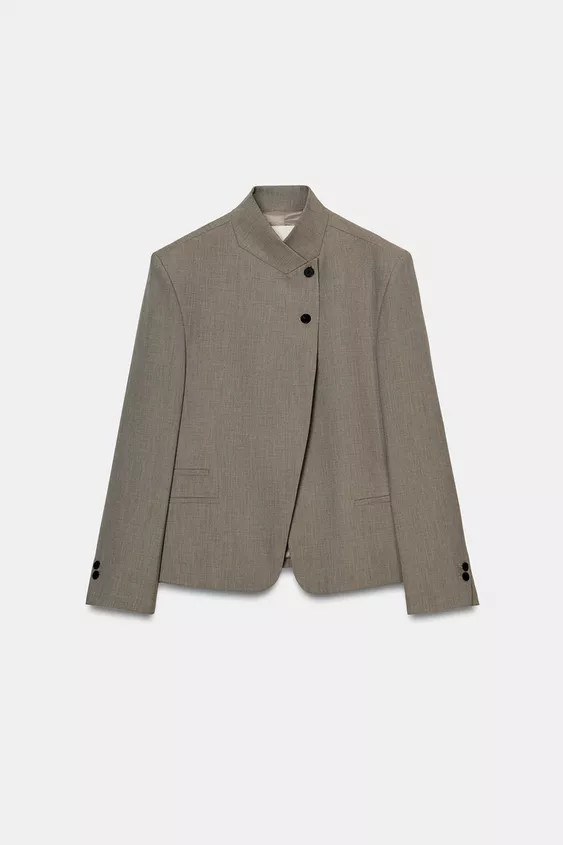 HIGH NECK BLAZER ZW COLLECTION | Zara UK