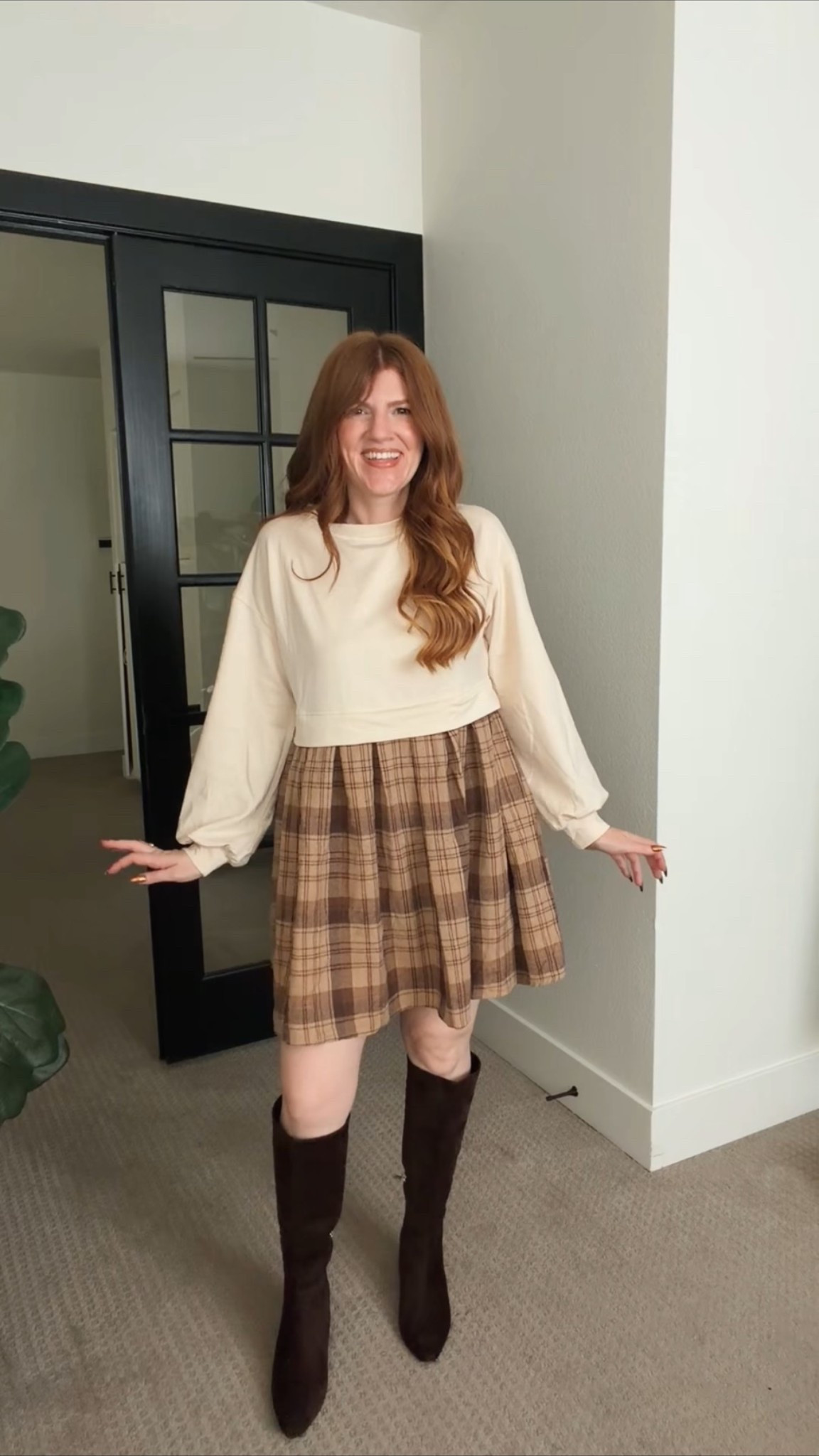 Fall dress from Amazon size small.

#LTKootd #LTKPetite #LTKSaleAlert