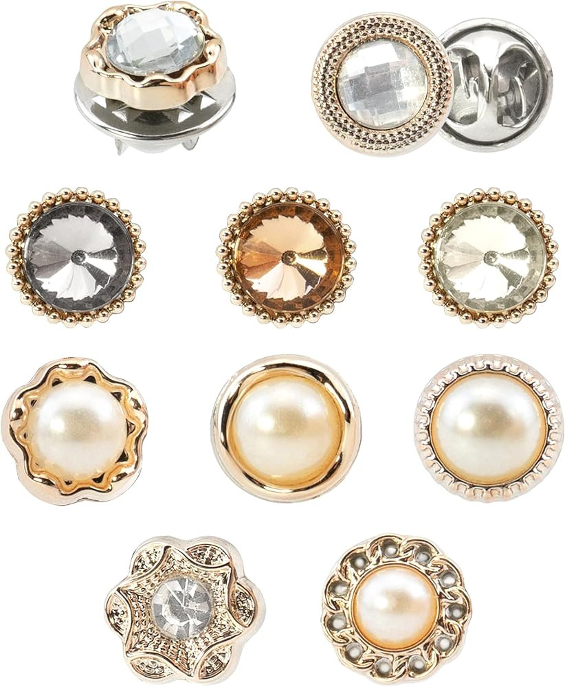 Quacc 10 PCS Alfileres de Modestia para Mujeres: Broches de Seguridad para Bolsa DIY, C\u00e1rdig... | Amazon (US)