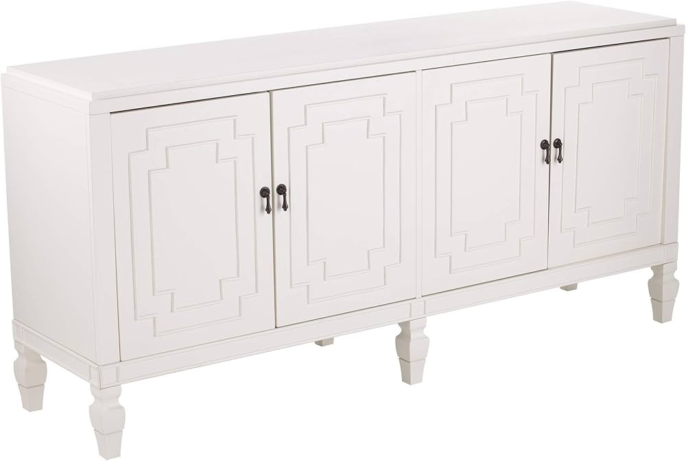 Furniture HotSpot Tropman Antique White Low-Profile Accent Cabinet | Amazon (US)