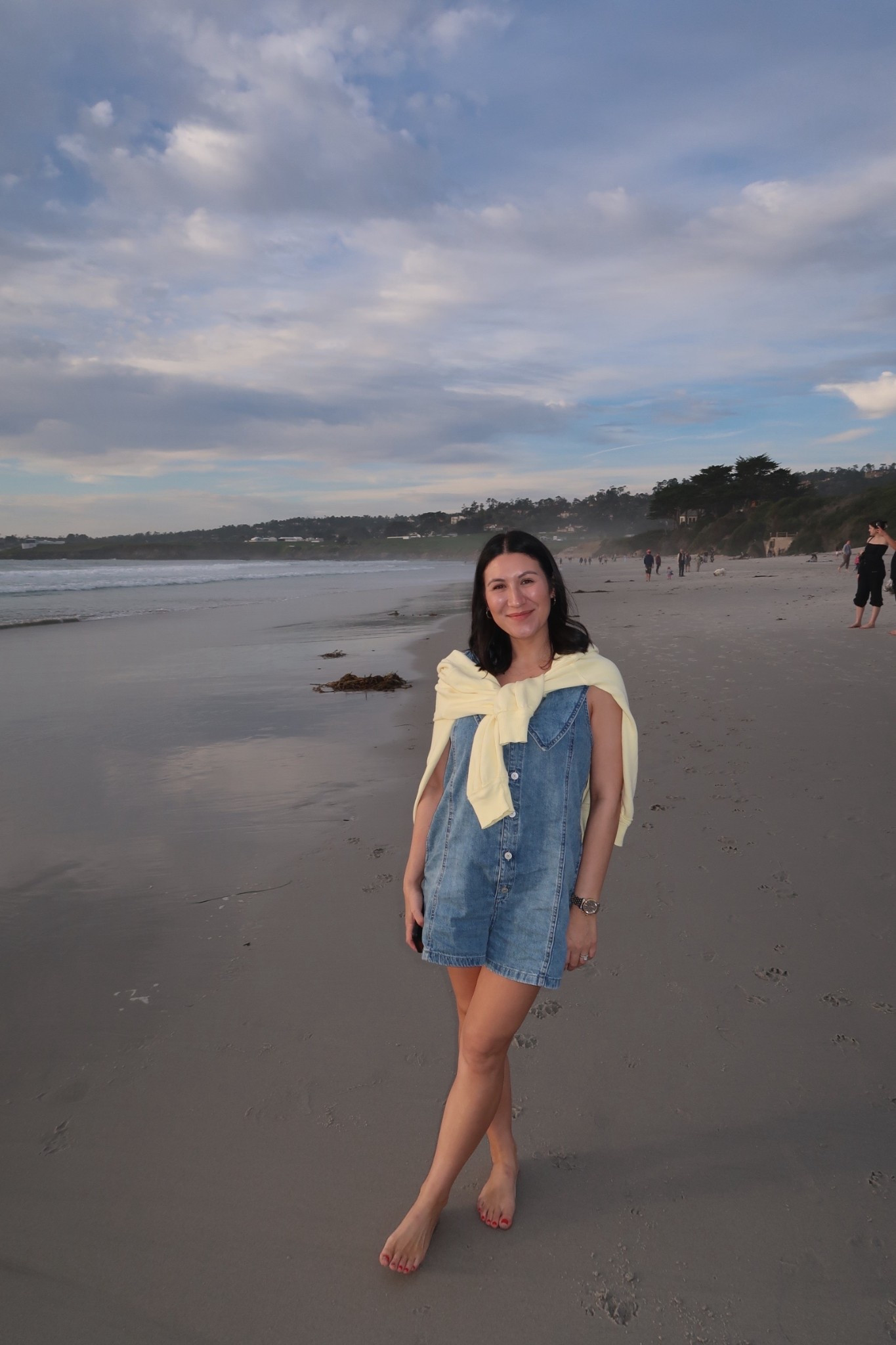 the most beautiful weather in Carmel last weekend. I am obsessed with this free people denim romper !!! outfit is all free people. 

#LTKdayinmylife #LTKootd #LTKSeasonal
