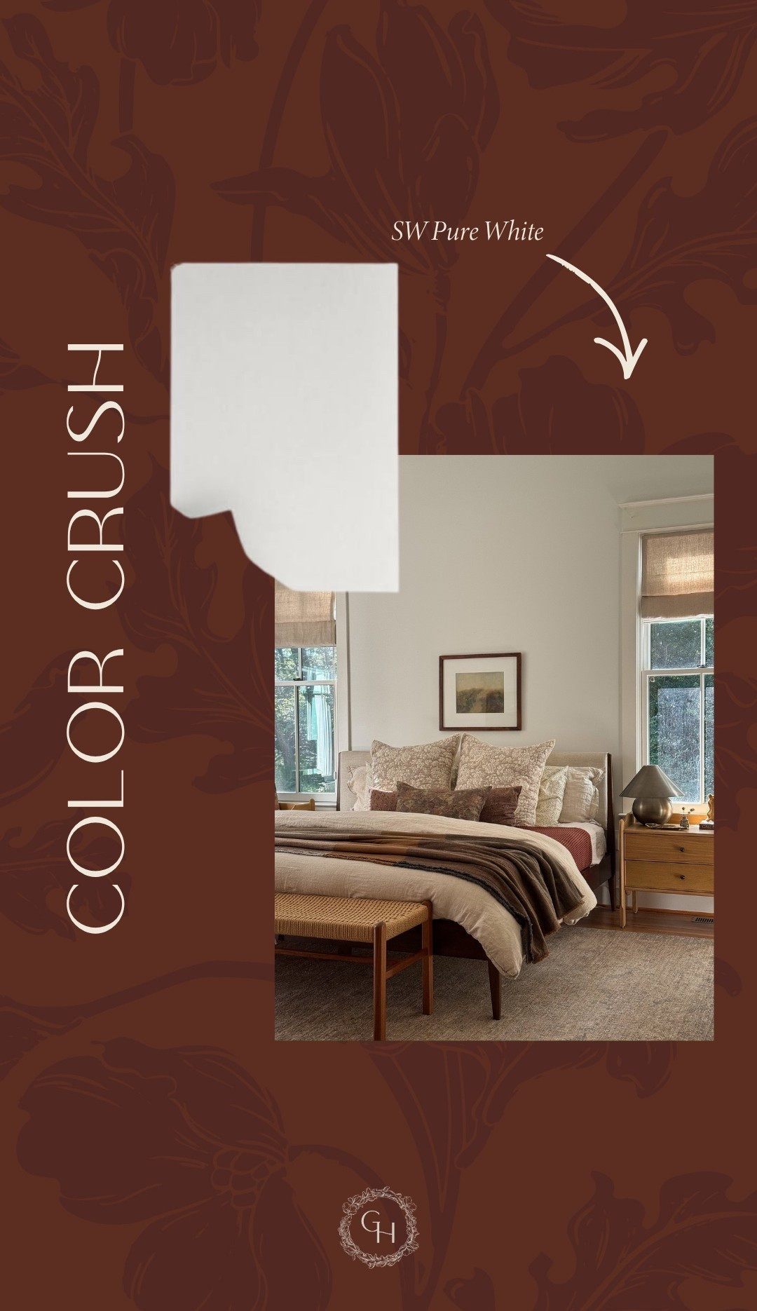 Sherwin Williams Pure White in our primary bedroom

#LTKHome