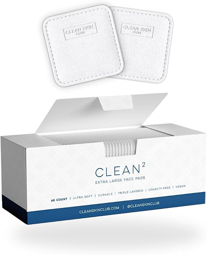 Clean Skin Club Clean² Pads 2.0 [NEW & IMPROVED EDGES] Guaranteed Not to Shed & Tear, Unique Tri... | Amazon (US)