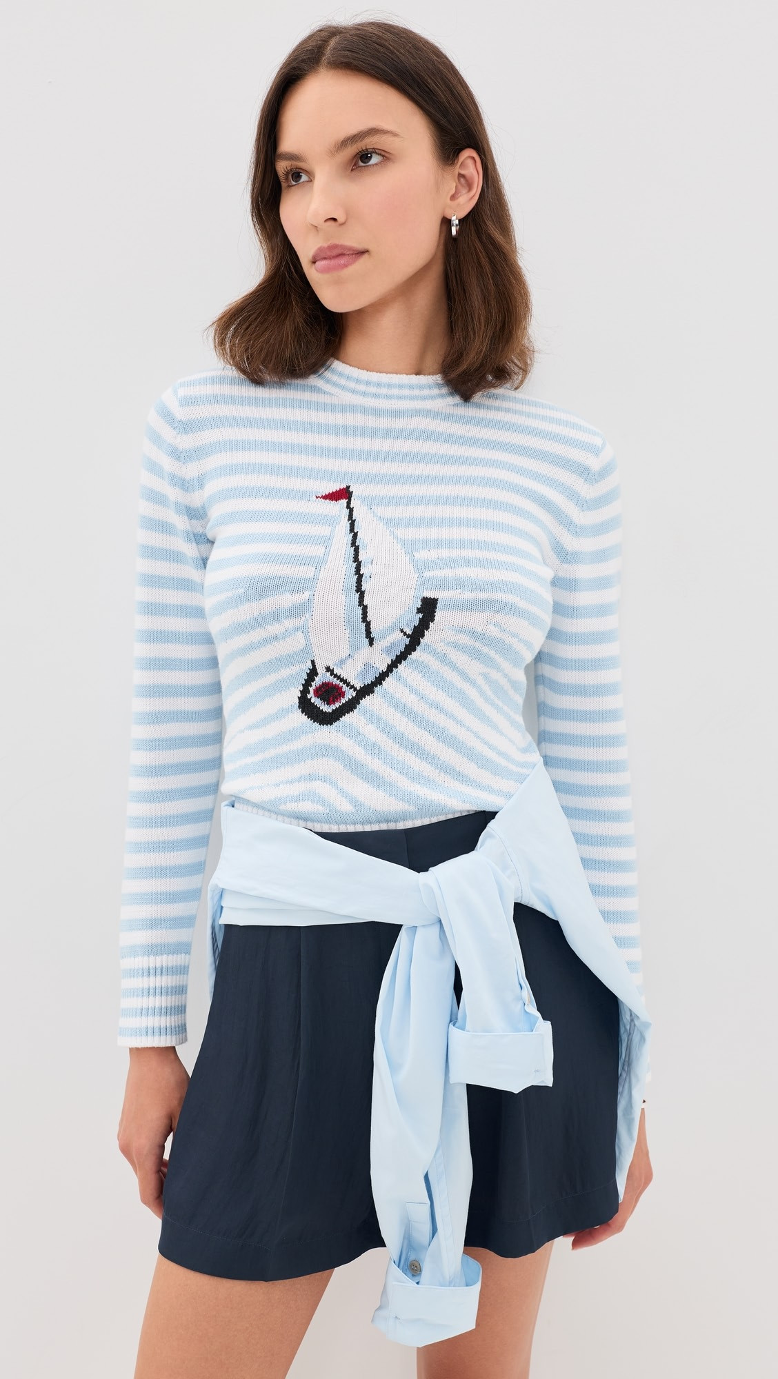 Cotton Sailboat Striped Sweater | Shopbop