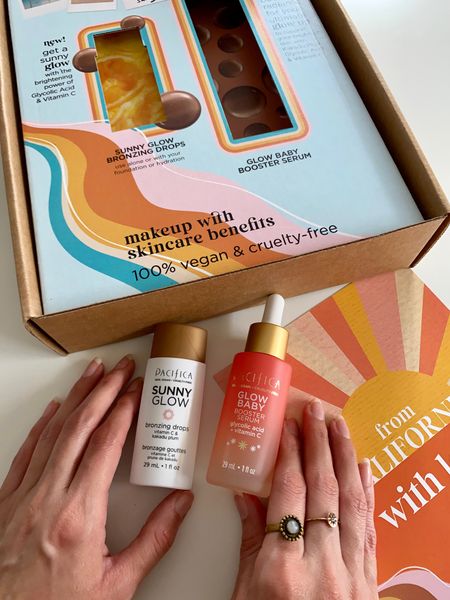 Liking these bronzing drops, a nice color for a summer look 🌞 

Pacifica beauty, makeup finds, skincare, cruelty free, vegan, self care, beauty, that girl, it girl, sunny glow, summer skin, glycolic acid, vitamin c 

#LTKbeauty #LTKGiftGuide #LTKfindsunder50