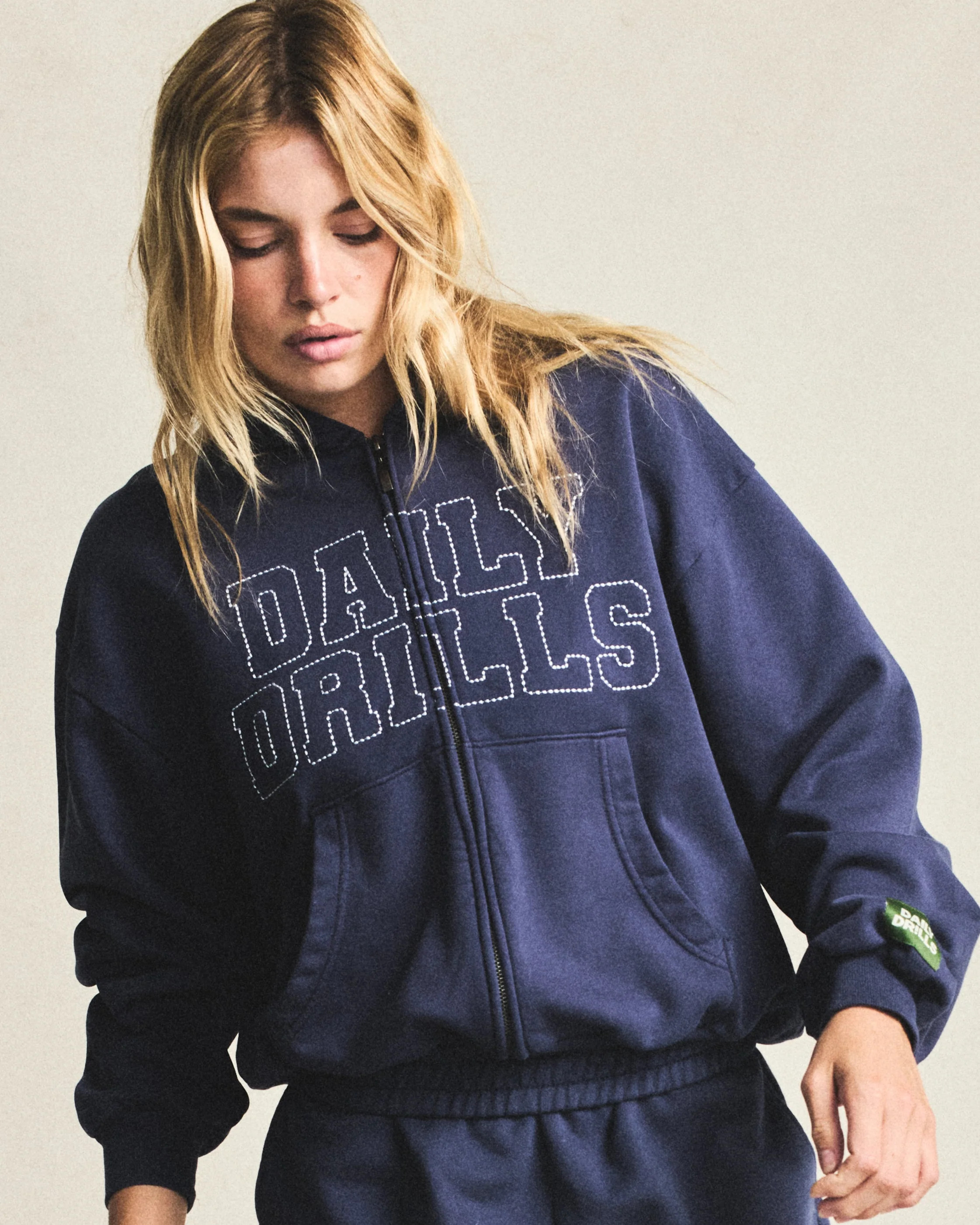 Daily Zip Hoodie - Navy | Daily Drills LLC