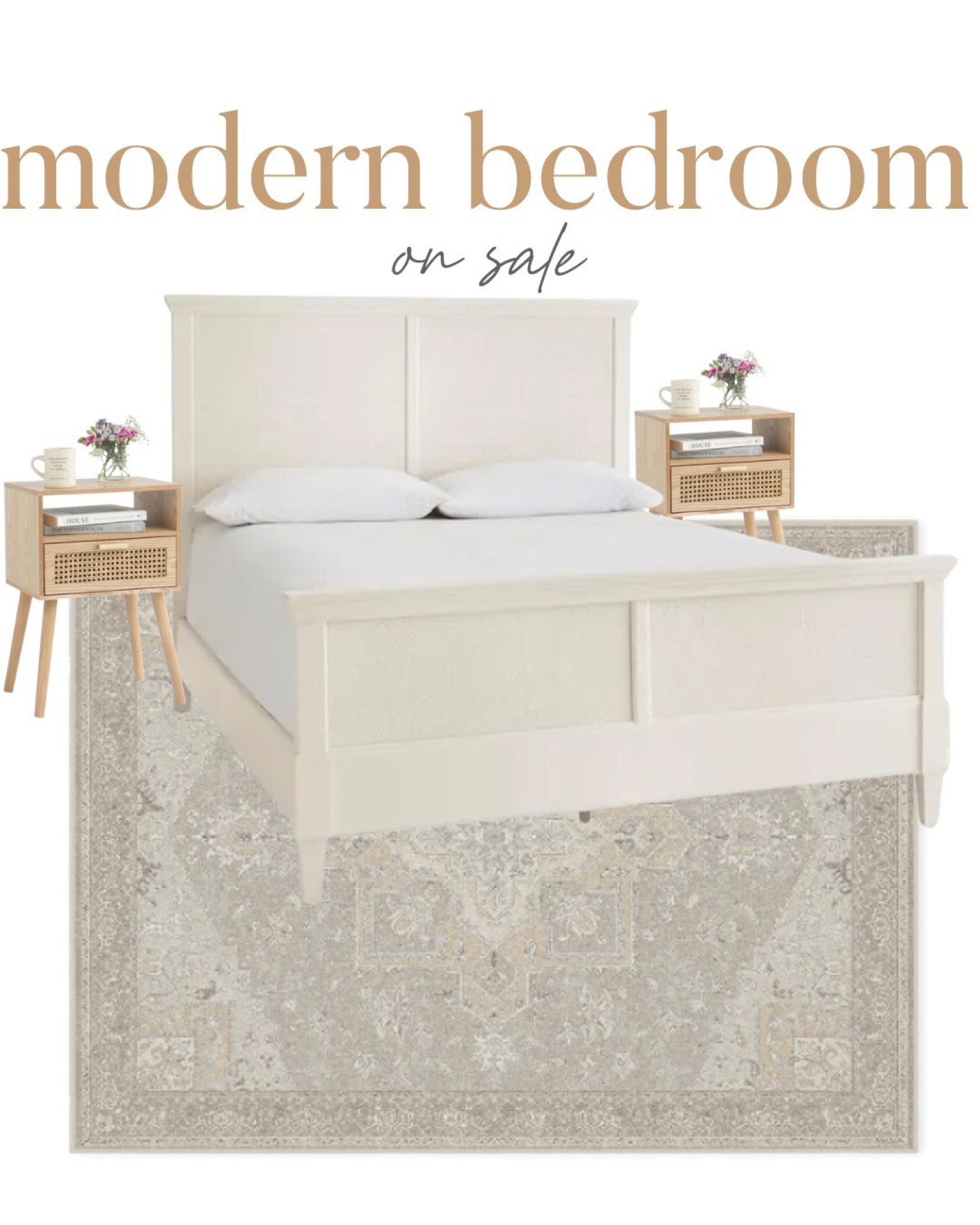 Modern bedroom on sale.  This is a washable rug.  

#LTKsalealert #LTKFind #LTKhome