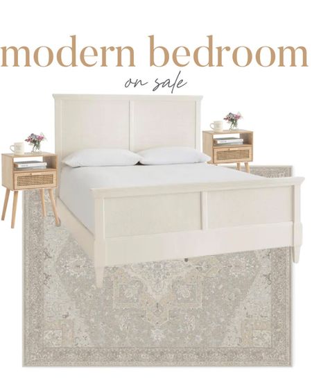 Modern bedroom on sale.  This is a washable rug.  

#LTKsalealert #LTKFind #LTKhome