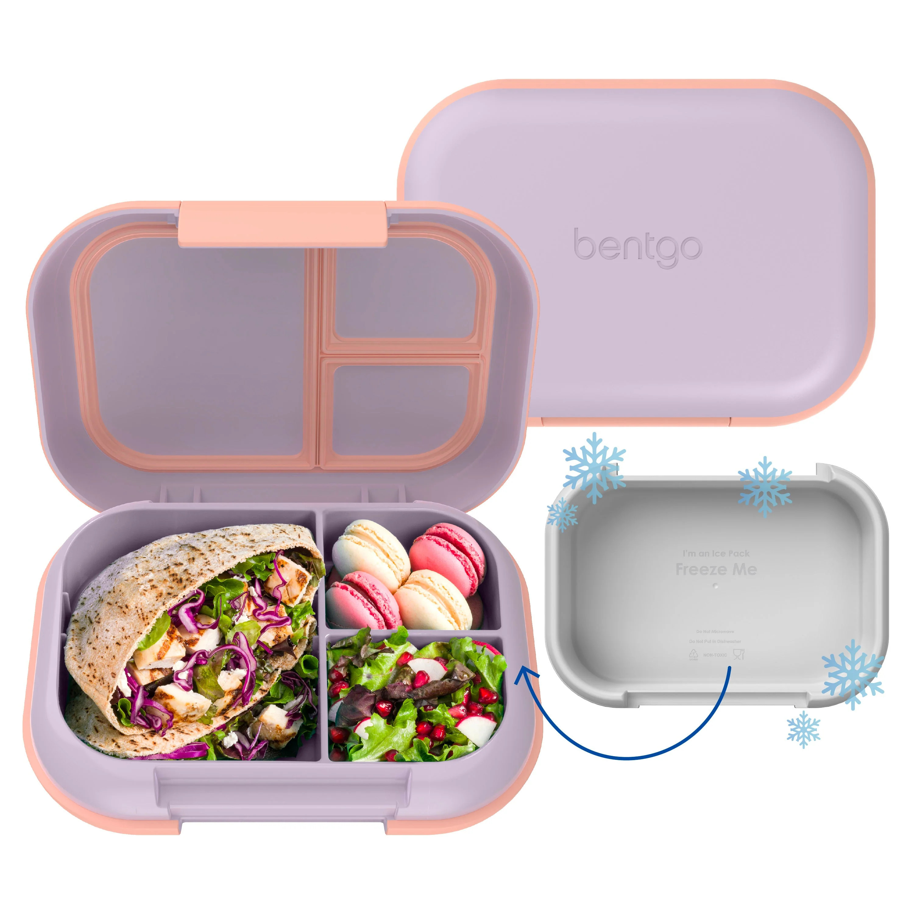 Bentgo Chill Max Lunch Box Lavender and Peach | Bentgo