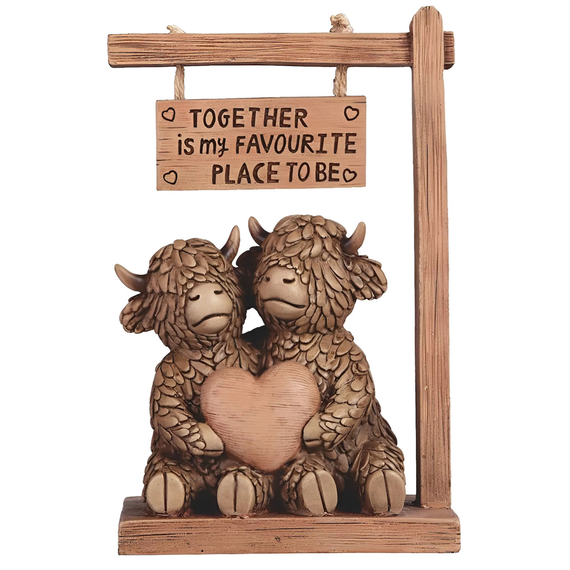 FC Design 8.25"H Highland Cow Couple Figurine Decoration Home Room Decor | Kohl's