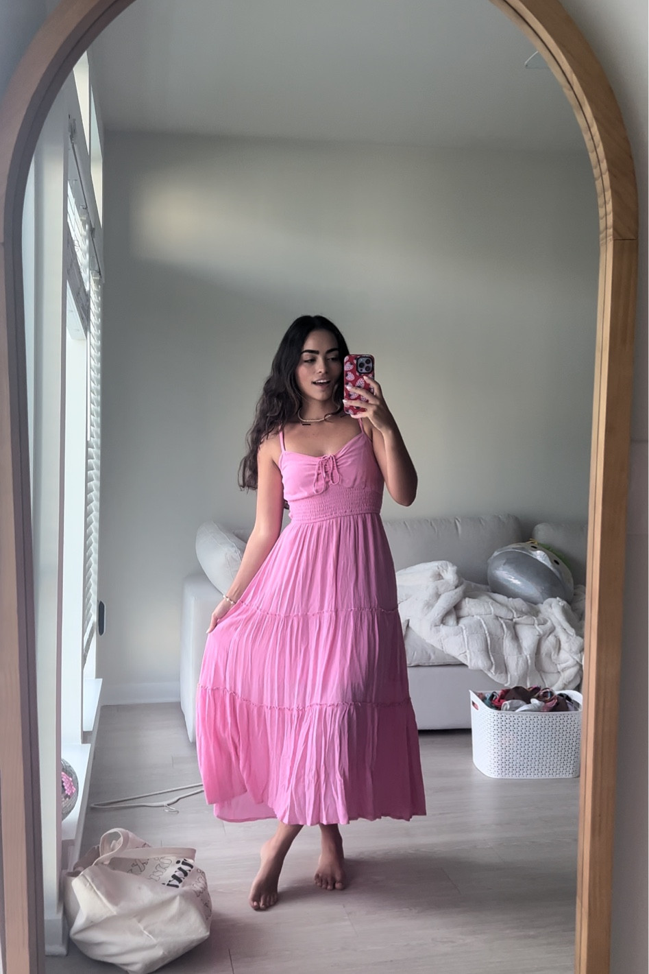 prom dress sex A-line V-neckline Beaded Tulle Off Shoulder Prom Dress, Pink Tulle Eve –  Cutedressy