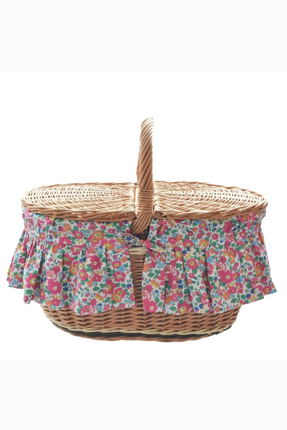 Picnic Season is almost here! Get out there in style with this basket from
OTM, complete with liberty floral lining and a ruffle edge. 

#LTKHome #LTKSeasonal #LTKParties