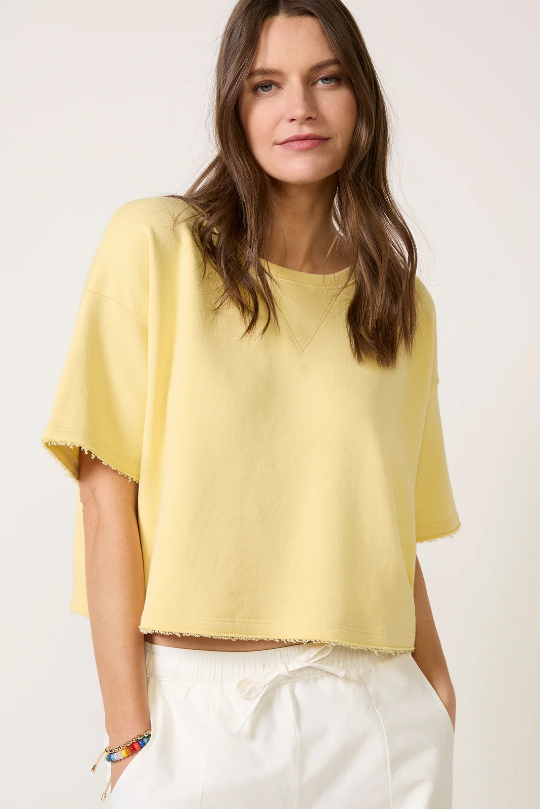 Ellice Cropped Sweatshirt | Evereve